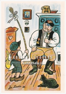 VELIKONOČNÍ pohlednice (il. Josef Lada)
