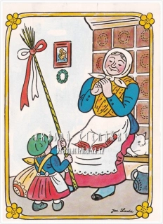 VELIKONOČNÍ pohlednice (il. Josef Lada)