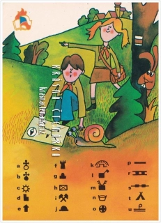 PIONÝRSKÝ MOTIV, Mapové značky (il. Tománek Jan)