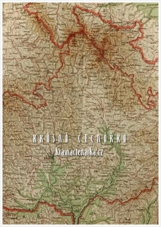 MORAVA A SLEZSKO, Školní přehledná mapa z roku 1924