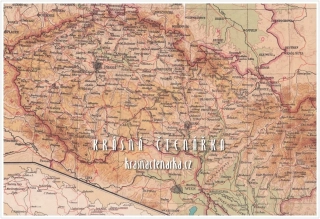 ČESKOSLOVENSKÁ REPUBLIKA, Školní přehledná mapa z roku 1930