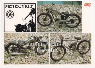 Hobby pohlednice: MOTOCYKLY CZ