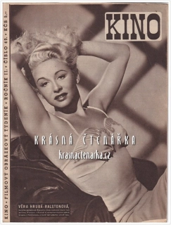 Časopis KINO 1947/43 (Věra Hrubá-Ralston a Jiřina Petrovická)