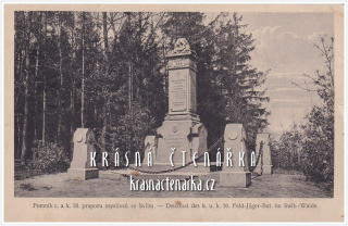 CHLUM, Pomník padlým z rakouského 30. praporu polních myslivců