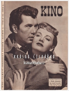 Časopis KINO 1947/48 (Robert Hautton a Phyllis Calvert)