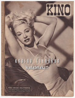 Časopis KINO 1947/43 (Věra Hrubá-Ralston a Jiřina Petrovická)