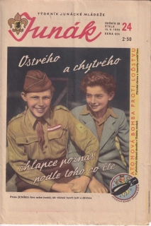 JUNÁK, Týdeník junácké mládeže 1946/24