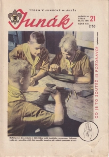 JUNÁK, Týdeník junácké mládeže 1946/21