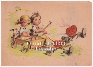 DĚTI na pohlednici (il. Salač Ludvík Alois)