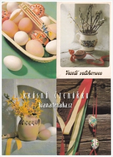 VELIKONOČNÍ pohlednice (4 ks)