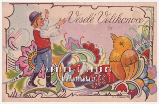VELIKONOČNÍ pohlednice (il. Kostelničák / Kostelníček Štefan Leonard)
