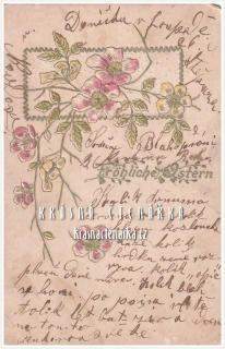 VELIKONOČNÍ pohlednice květinové