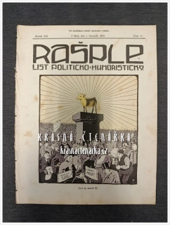 RAŠPLE, List politicko-humoristický 1910/11