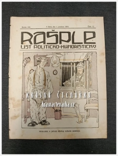 RAŠPLE, List politicko-humoristický 1910/12
