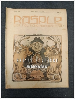 RAŠPLE, List politicko-humoristický 1908/01