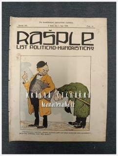 RAŠPLE, List politicko-humoristický 1908/10