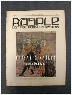 RAŠPLE, List politicko-humoristický 1909/08