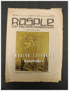 RAŠPLE, List politicko-humoristický 1908/09