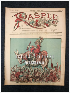 RAŠPLE, Humoristicko-satirický list dělného lidu 1907/02