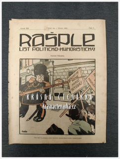 RAŠPLE, List politicko-humoristický 1908/03