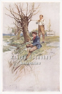 VELIKONOČNÍ pohlednice a děti (Ústřední Matice Školská)