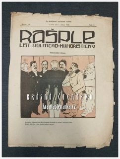 RAŠPLE, List politicko-humoristický 1908/04