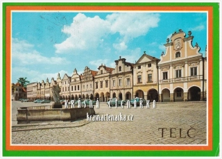 TELČ, Náměstí Zachariáše z Hradce (býv. náměstí Míru)