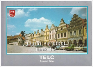 TELČ, Náměstí Zachariáše z Hradce (býv. náměstí Míru)