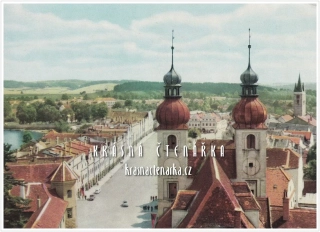 TELČ, Náměstí Zachariáše z Hradce (býv. náměstí Míru)