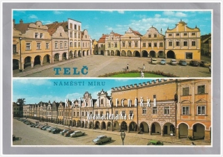 TELČ, Náměstí Zachariáše z Hradce (býv. náměstí Míru)