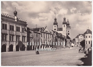 TELČ, Náměstí Zachariáše z Hradce (býv. náměstí Míru)