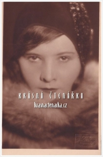 DÁMA na pohlednici, Elegatní cloche hat / zvonový klobouček z 20. let