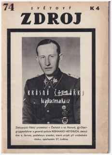 SVĚTOVÝ ZDROJ ZÁBAVY A POUČENÍ č. 74 / 1942 (Úmrtí Reinharda Heydricha)