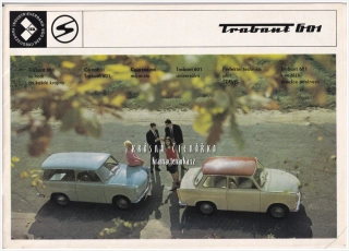 Reklamní katalog: TRABANT 601