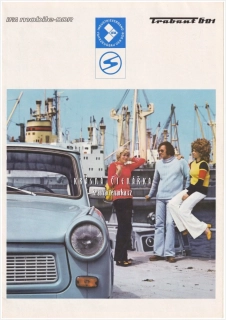 TRABANT 601 | Plakát z katalogu či prospektu Trabant 601 z DDR