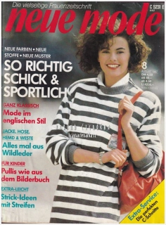 NEUE MODE 1987/8 | Střihový módní časopis (německy)
