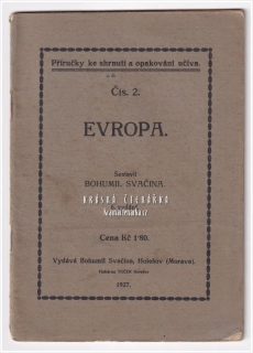 EVROPA | Příručky ke shrnutí a opakování učiva (Svačina Bohumil)