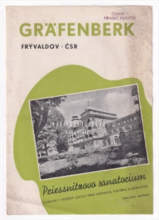 Lázně JESENÍK - FRÝVALDOV - GRÄFENBERK | Turistický leták