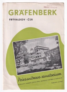 Lázně JESENÍK - FRÝVALDOV - GRÄFENBERK | Turistický leták