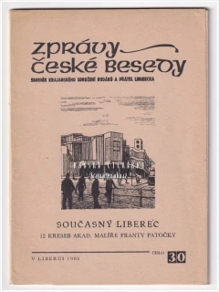SOUČASNÝ LIBEREC | 11 kreseb akad. malíře Franty Patočky (Patočka František)