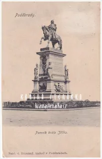 PODĚBRADY, Jezdecká socha krále Jiřího