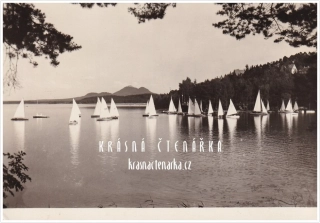 MÁCHOVO JEZERO s plachetnicemi