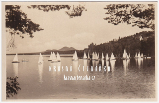 MÁCHOVO JEZERO s plachetnicemi