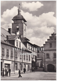 ČESKÁ KAMENICE, Náměstí Míru s kostelní věží