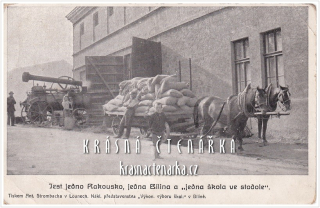 BÍLINA, Jest jedno Rakousko, jedna Bílina a "jedna škola ve stodole"