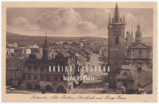 LITOMĚŘICE, Náměstí, nyní Mírové náměstí a Dlouhá ulice