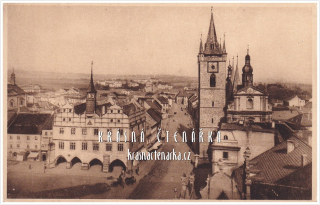 LITOMĚŘICE, Náměstí, nyní Mírové náměstí a Dlouhá ulice