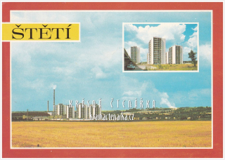 ŠTĚTÍ, Pohled na sídliště