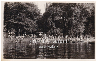 ŠTĚTÍ, Koupání u Labe