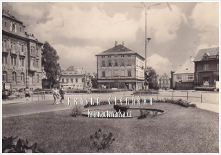 ŽATEC, Kruhové náměstí, dříve nám. Jana Švermy